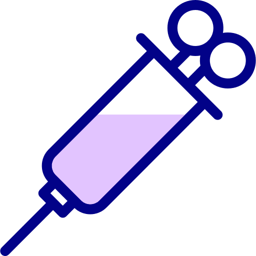 Injection drug medical tool healthcare and medical icon