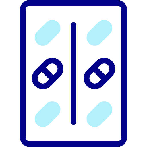 Pill pack pharmacy pill icon