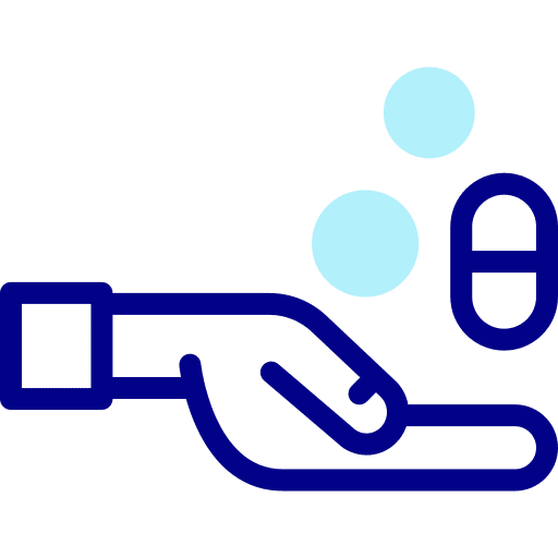 Pill pharmacy drug tablet icon