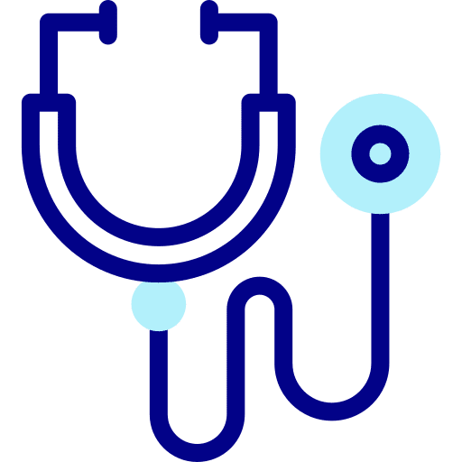 Stethoscope healthcare and medical medical instrument physician icon