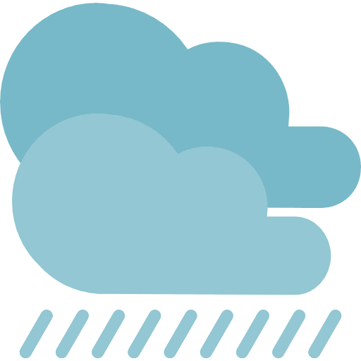 Rain forecast cloud meteorology icon