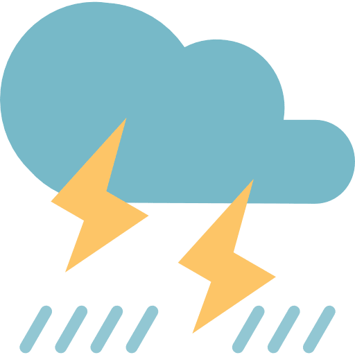 Storm forecast meteorology storm icon