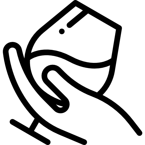 Wine beverage bottles food icon