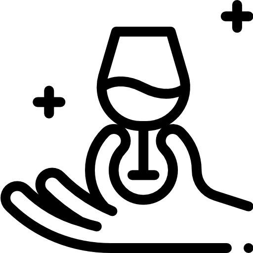 Wine tasting wine glass food drinking icon