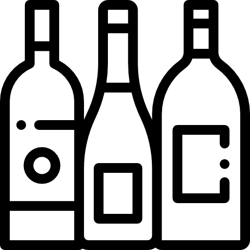 Wine party alcoholic drinks wine bottle icon