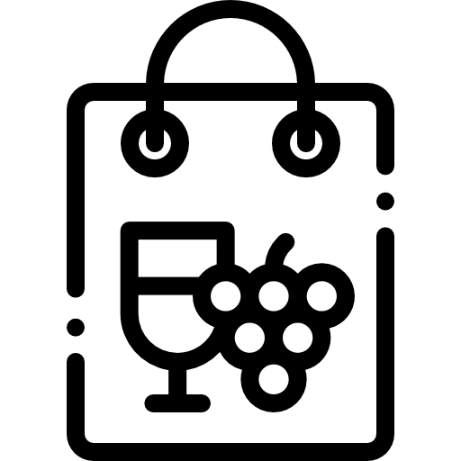 Winery alcoholic drink winery bag icon Winery alcoholic drink winery bag icon