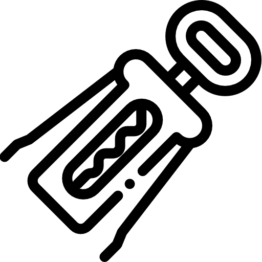 Corkscrew bottles food and restaurant furniture and household icon Corkscrew bottles food and restaurant furniture and household icon