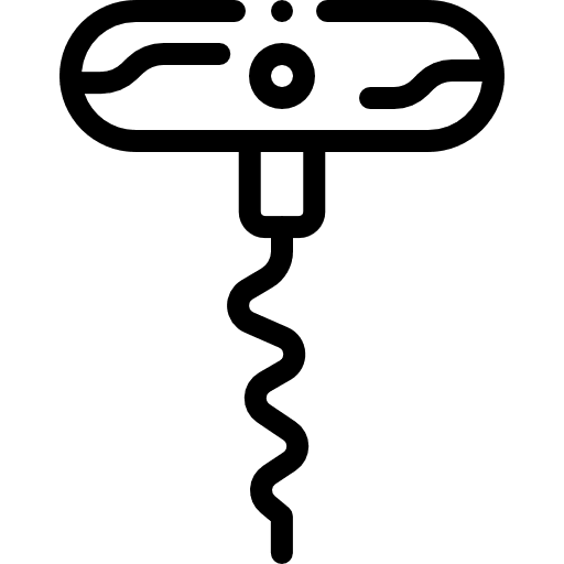 Corkscrew food tools and utensils bottles icon Corkscrew food tools and utensils bottles icon