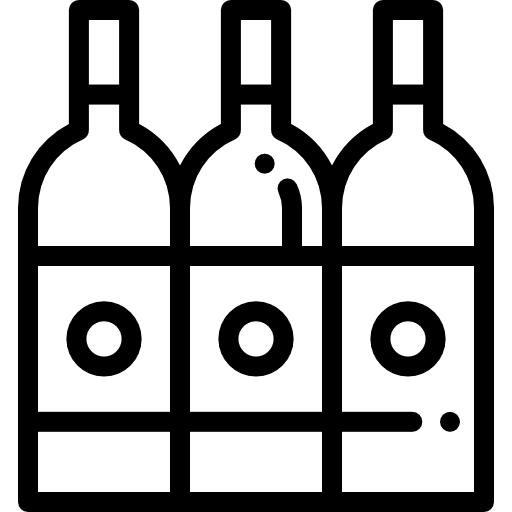 Wine beverage luxury bottles icon Wine beverage luxury bottles icon