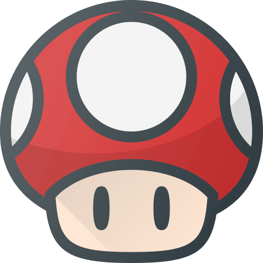 Mushroom playing super mario leisure icon