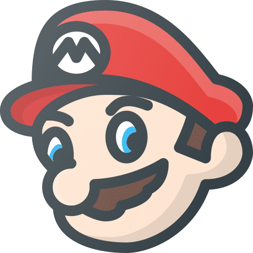 Super mario gaming nintendo video game icon