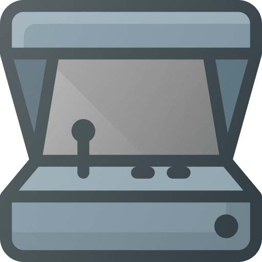 Arcade multimedia leisure gaming icon Arcade multimedia leisure gaming icon