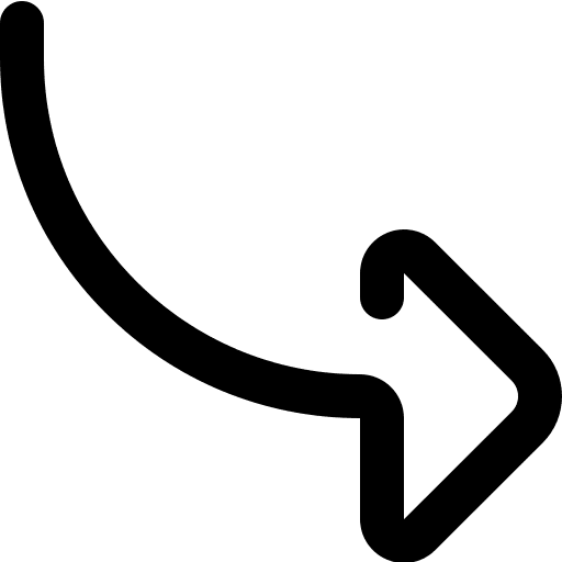 Curve arrow arrow curved arrow next icon