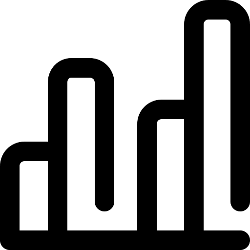 Bar chart bars chart business and finance bar graph icon