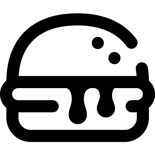 Burger salad sandwich cheese icon