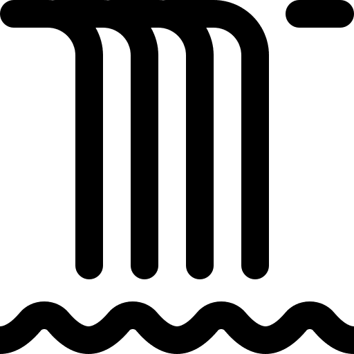 Waterfall nature waterfalls water icon