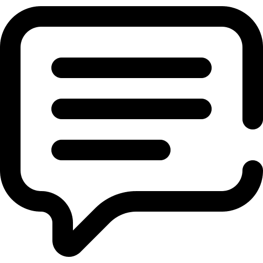 Chat conversation speech bubble communications icon