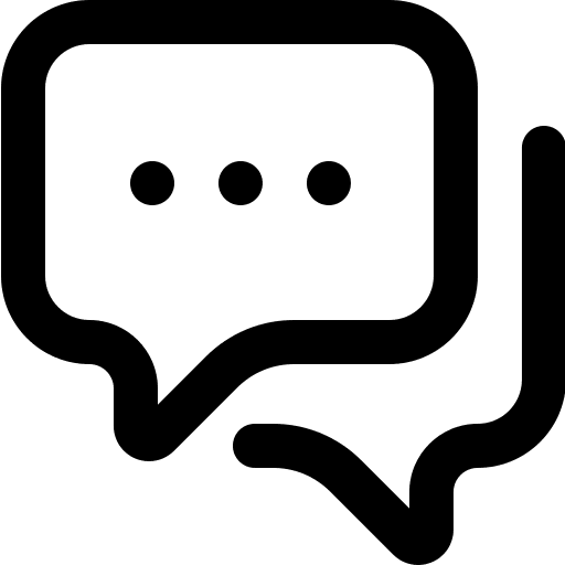 Chat conversation speech bubble multimedia icon