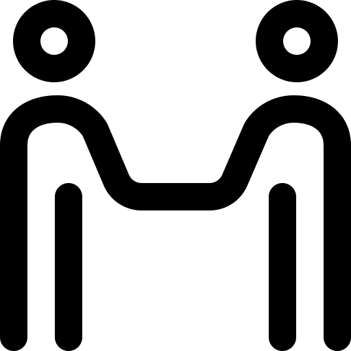 Deal love and romance greeting handshake icon