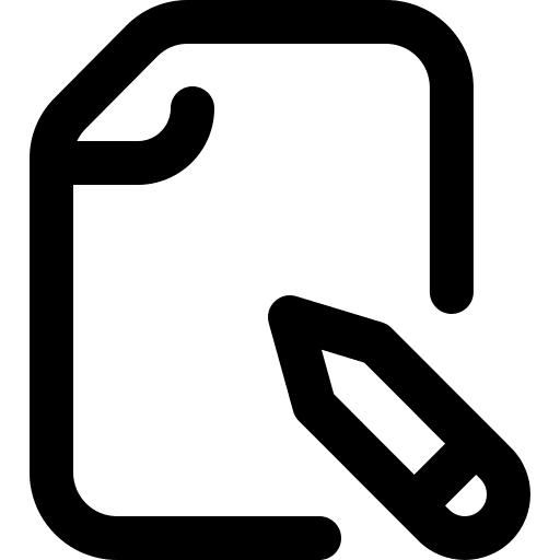 Edit file edit tools paper rename icon