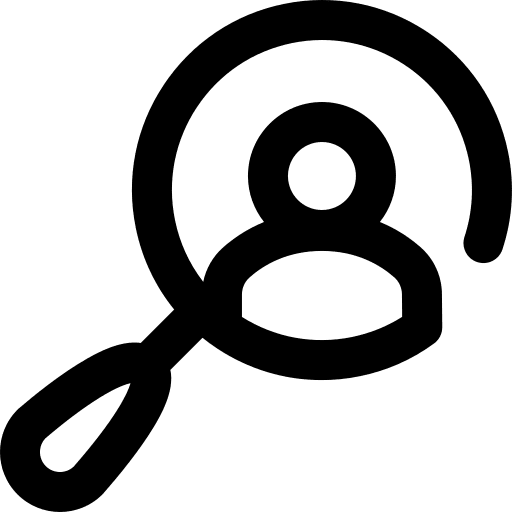 Human resources loupe missing search icon