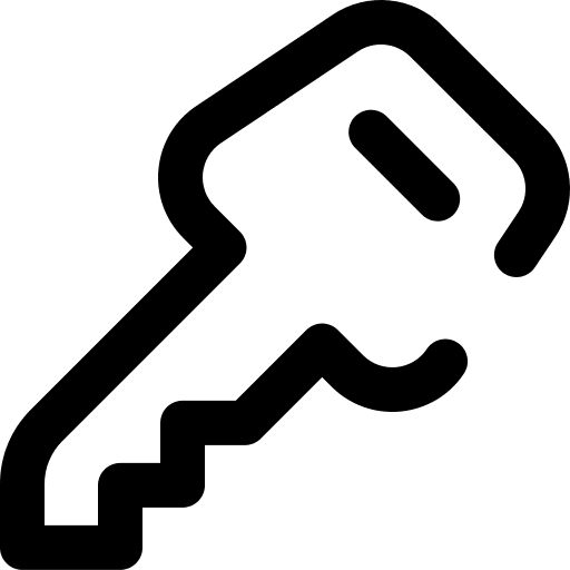 Key password door key passkey icon