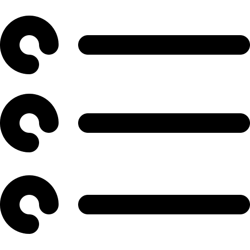 List ui bullet point signs icon