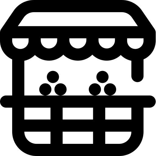 Groceries store food business commerce icon