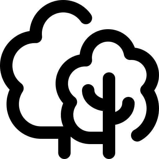 Trees garden ecology nature icon