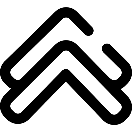 Up chevron up arrow up chevron multimedia option icon