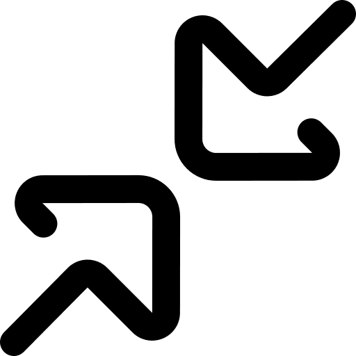 Compress diagonal arrows arrows direction icon