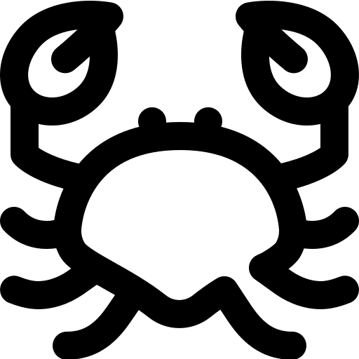 Crab crabs food animals icon