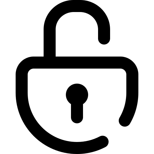 Open padlock open open padlock unlock icon