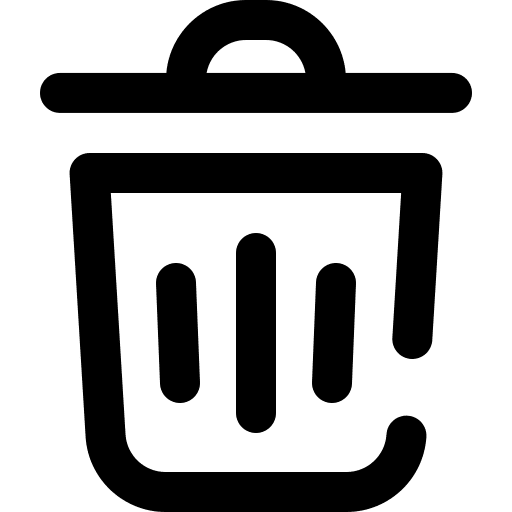 Trash can trash basket icon