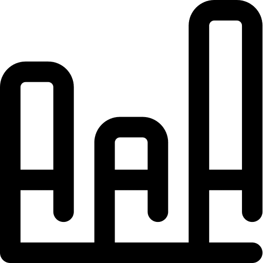 Bar chart bars chart business and finance statistics icon