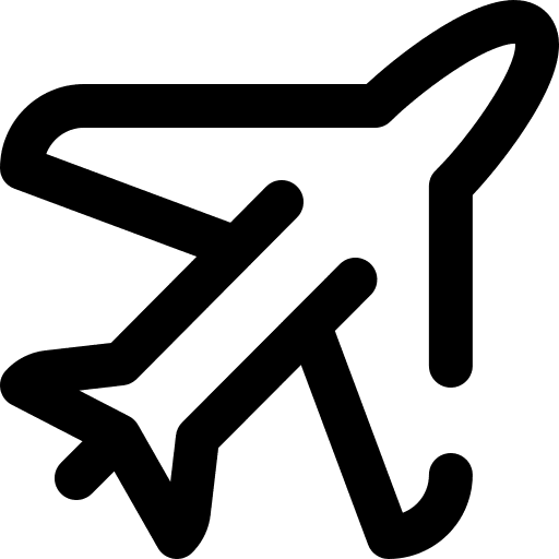 Flight transport airline flight icon