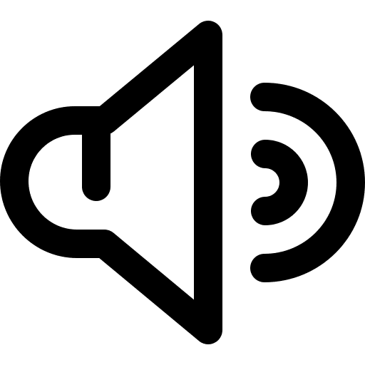 Volume multimedia interface audio icon