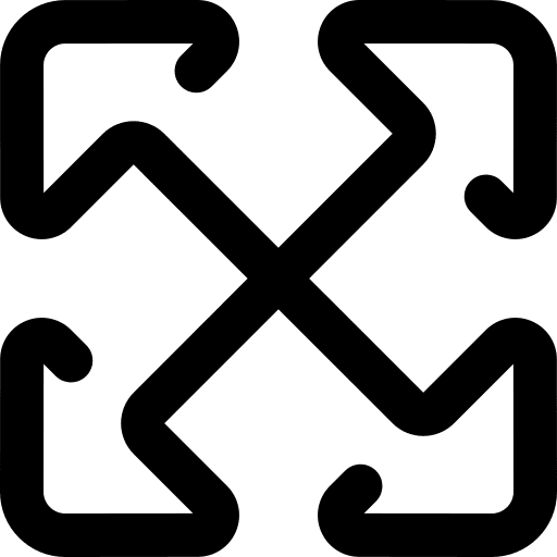 Expand multimedia option direction interface icon