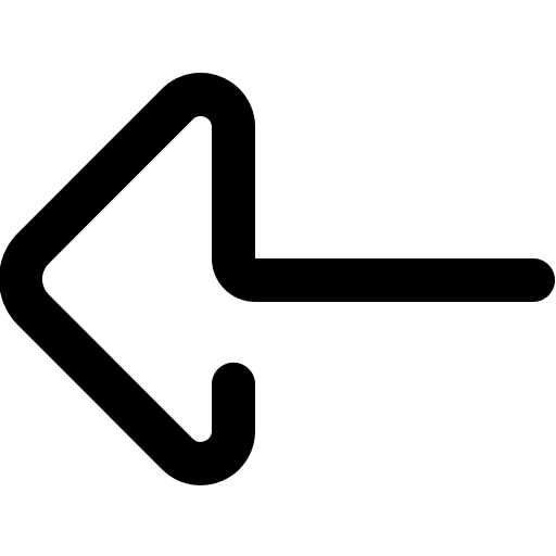 Left arrow previous return left arrow icon