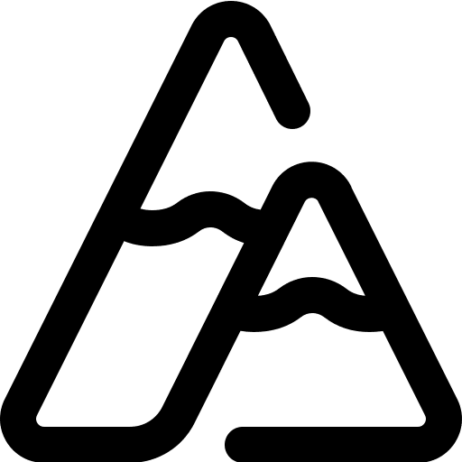 Mountain landscape mountains mountain icon