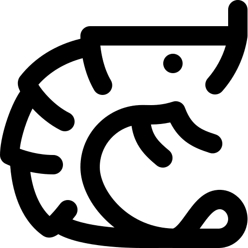 Shrimp seafood sea life shrimp icon