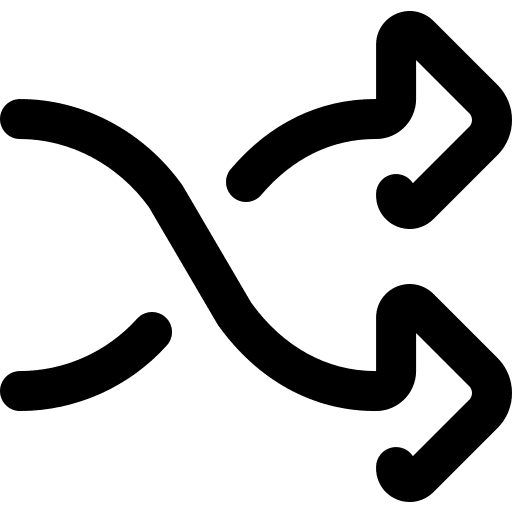 Shuffle symbols substitute changing icon