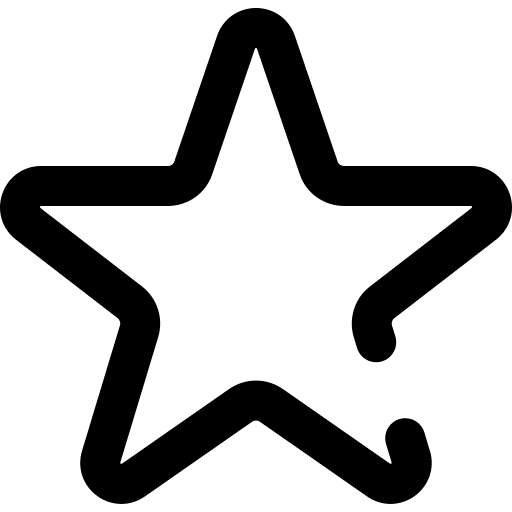 Star favorite signs shapes and symbols icon