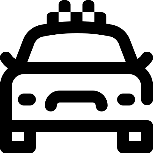 Taxi transportation public transport automobile icon