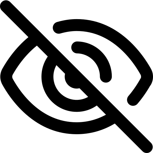 Hide ui multimedia eye icon