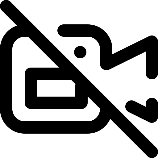 Video camera no camera video camera movie icon