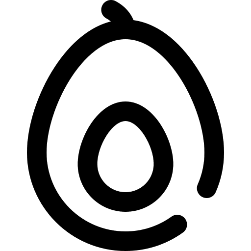 Avocado vegan avocado food and restaurant icon