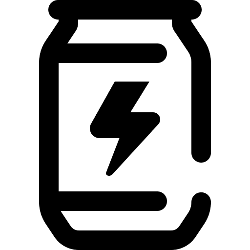 Energy drink powerful food drinks icon