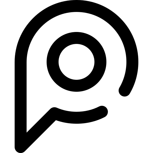 Pin interface placeholder map pointer icon