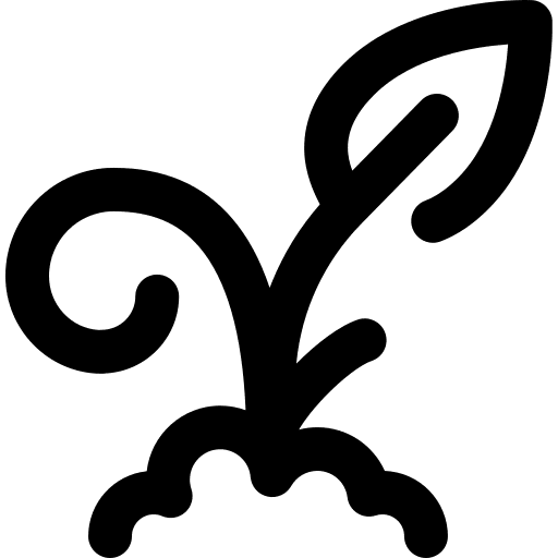 Sprout farming and gardening gardening nature icon